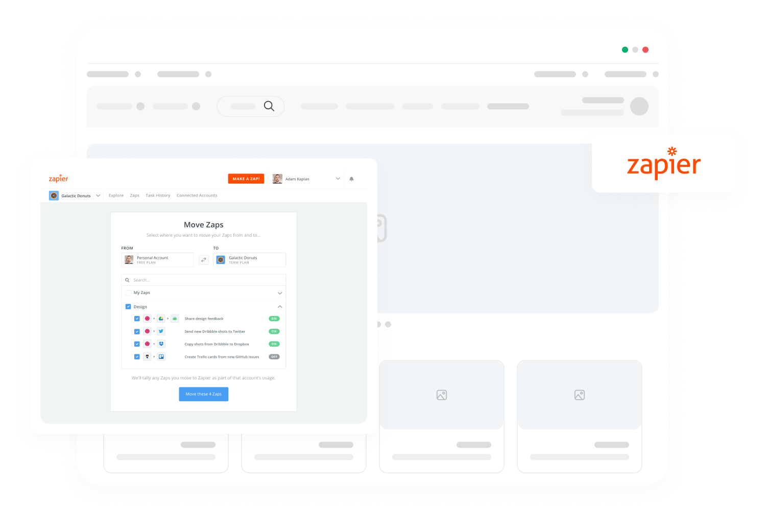 أنجز مهامك مع Zapier