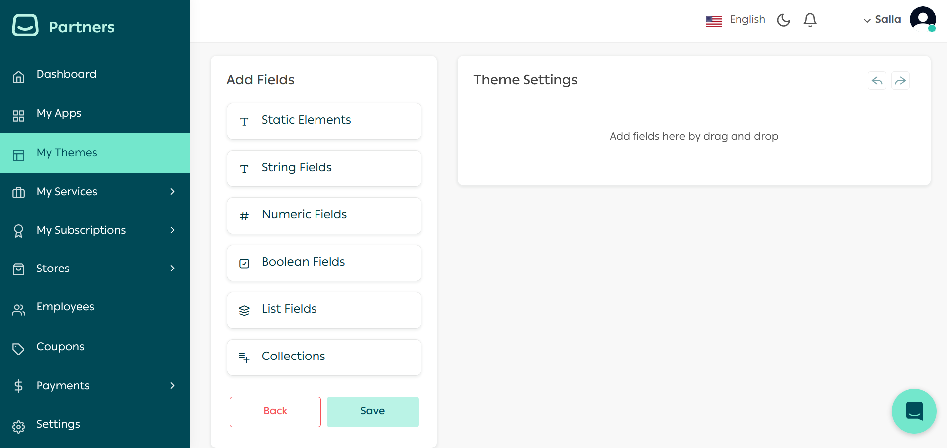 Settings Page Details