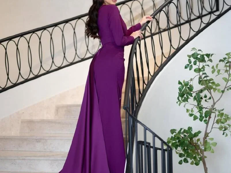 فستان سهرة طويل