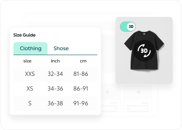 A full suite of tools for selling apparel
