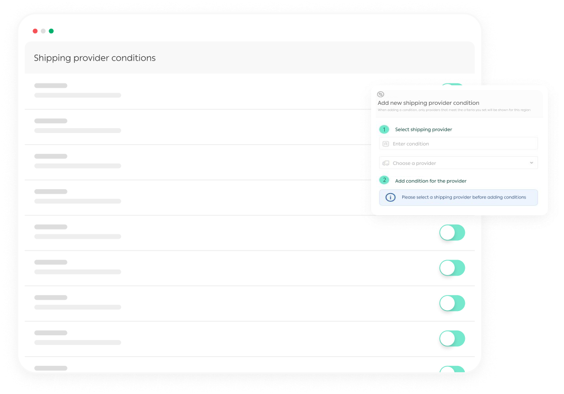 Show the right shipping options—every time
