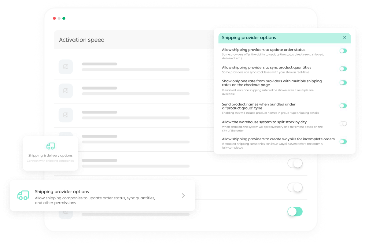Manage every shipment from one place